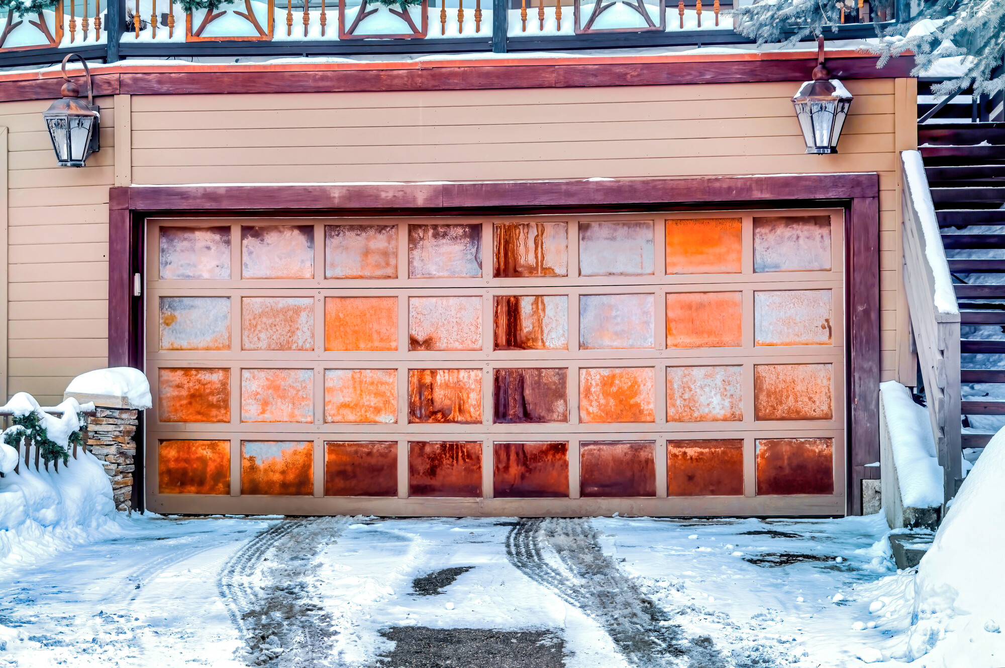 Seasonal Garage Door Photo