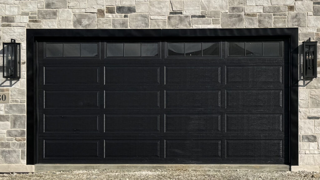 Black Garage Door