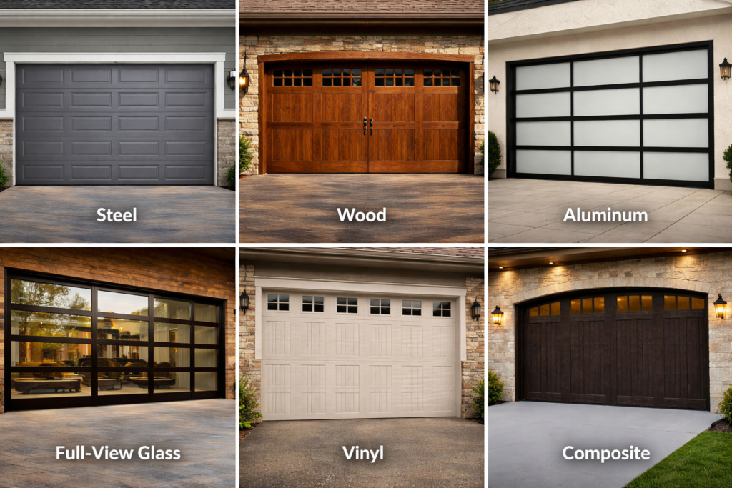 Garage Door Material Types