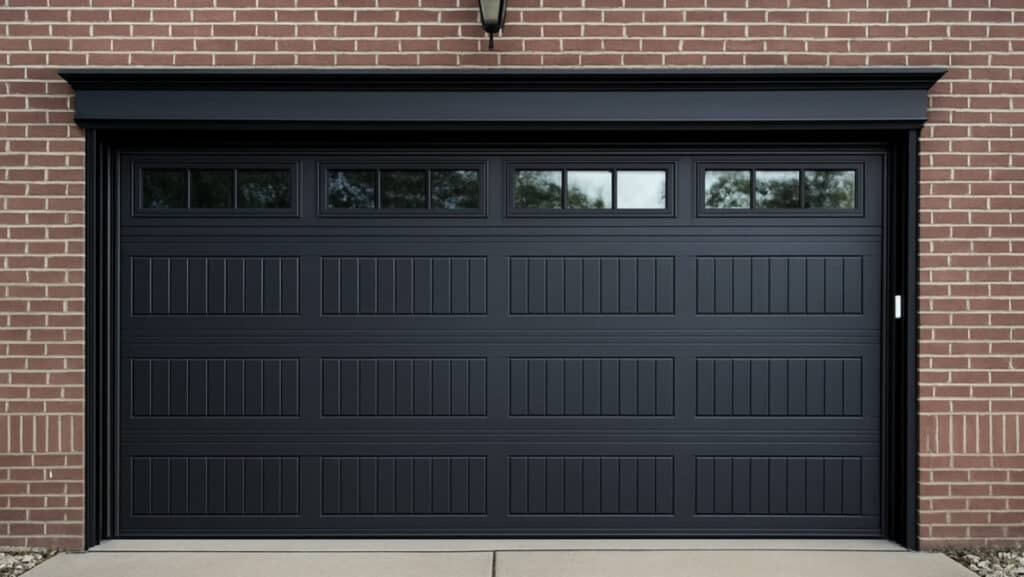Black Garage Door